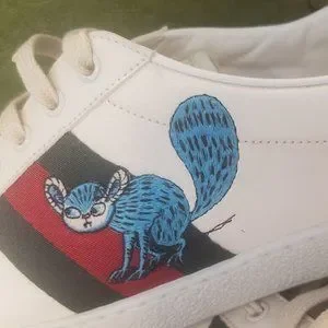 Gucci | Shoes | Authentic Mens Gucci X White Leather Freya